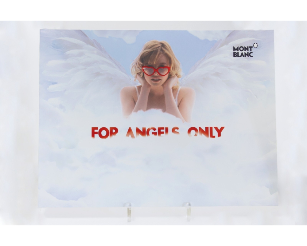 Montblanc "For Angels Only" Werbeaufsteller Füllhalter-Werbung
