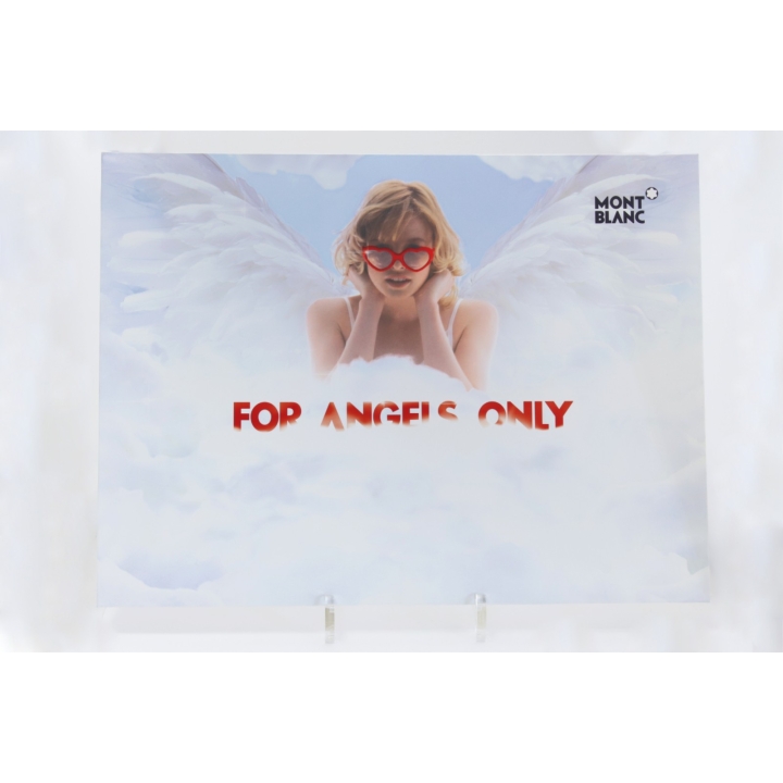 Montblanc "For Angels Only" Werbeaufsteller Füllhalter-Werbung