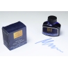 Caran d'Ache Blue Fountain Pen Writing Ink Design Bottle Inkwell 62ml Box