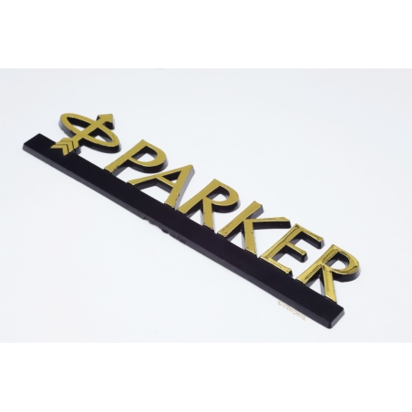Parker Duofold Füllhalter Werbeschild Ladenschild Plastik Gold Schwarz