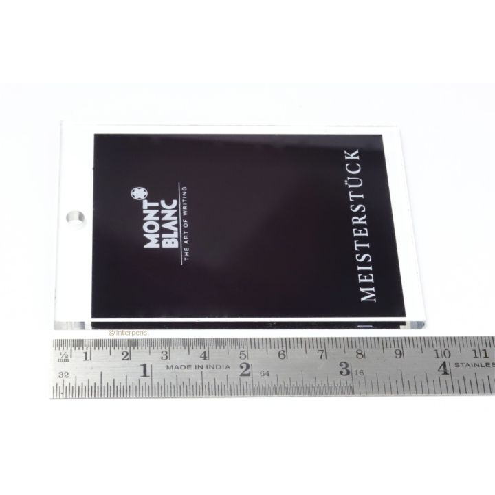 Montblanc Meisterstück Werbung Schild Shop Deko Showroom Acryl Selten