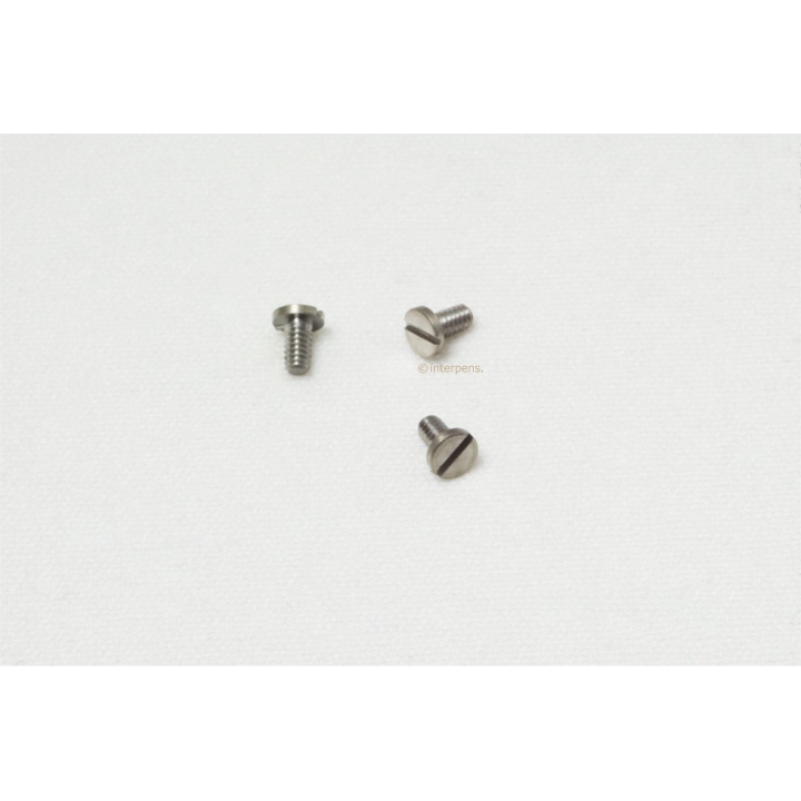 Montblanc Screw Push-Knob Filler Spare parts 3 Screws Set Stainless Steel NEW