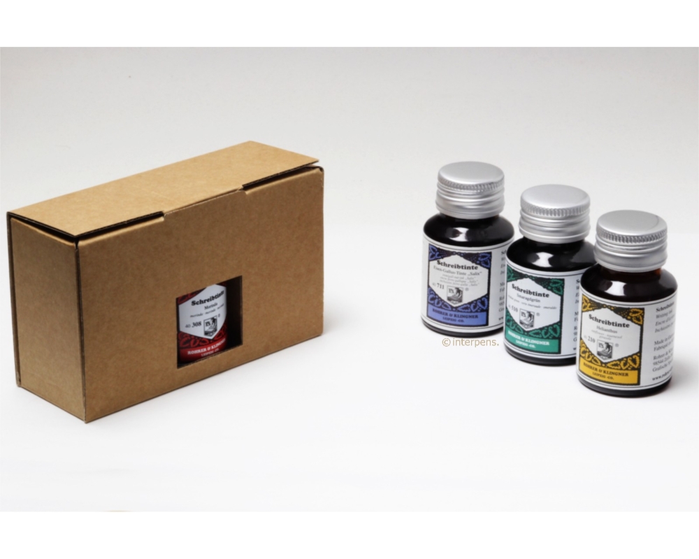 Set of 3 Rohrer & Klingner Write Ink Inkwell Multicolor at your choice!!!