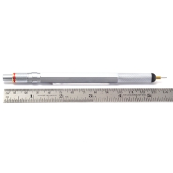 Rotring 800+ Silber 0,5mm Druck-Bleistift Gerändelter Griff Hexagonal OVP