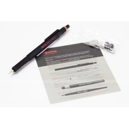 Rotring 800+ Black 0,5mm Mechanical Pencil Knurled Grip Hexagonal