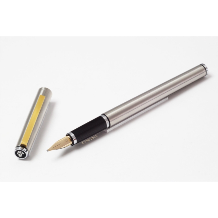 Pelikan P 560 Signum Edelstahl mattiert 14C BB um 1982 Patronenfüller