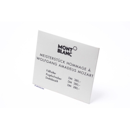 Montblanc Meisterstuck Mozart Display Signs Advertising Fountain Pen