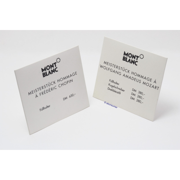 Montblanc Meisterstuck Mozart and Chopin Fountain Pen Advertising