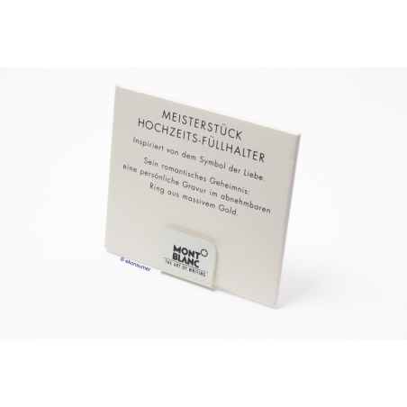 Montblanc Hochzeits - Füllhalter Schaufensterdekoration Reklame