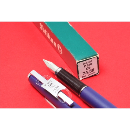 Pelikan P 630 Signum Duritan dark blue OB Cartridgefiller 1983 Box NOS