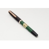 Reform 1745 Fountain Pen Pistonfiller Black Green GT bicolor steel nib M NOS Vintage!