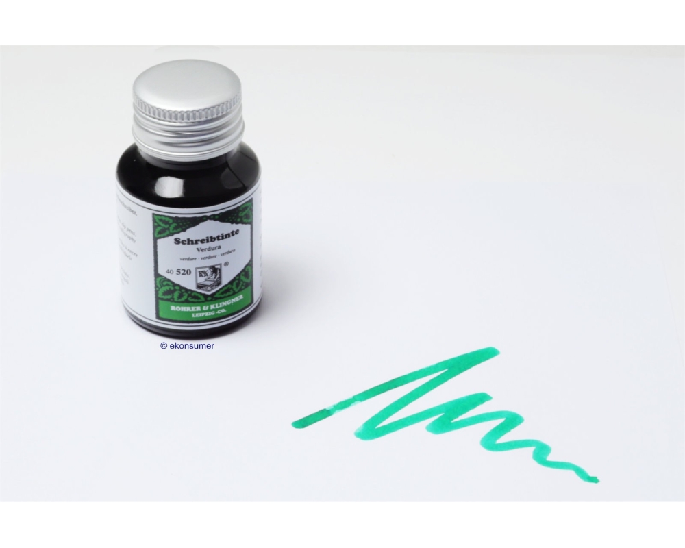 Verdure green 520 Rohrer u. Klingner Writing Ink 50 ml Inkwell