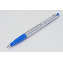 Pelikan K 474 Kugelschreiber Druckmechanik Chrom mattiert Saphir-blau