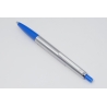 Pelikan K 474 Kugelschreiber Druckmechanik Chrom mattiert Saphir-blau
