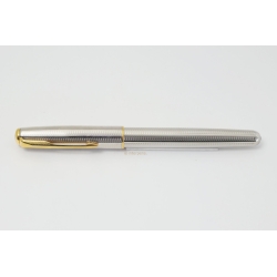 Parker Sonnet Cascade Silver GT 18C OB Gold-nib Fountain Pen Cartridgefiller GT