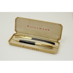 Waterman Taperite Statleigh Set Hebelfüllhalter Drehbleistift in Box Vintage