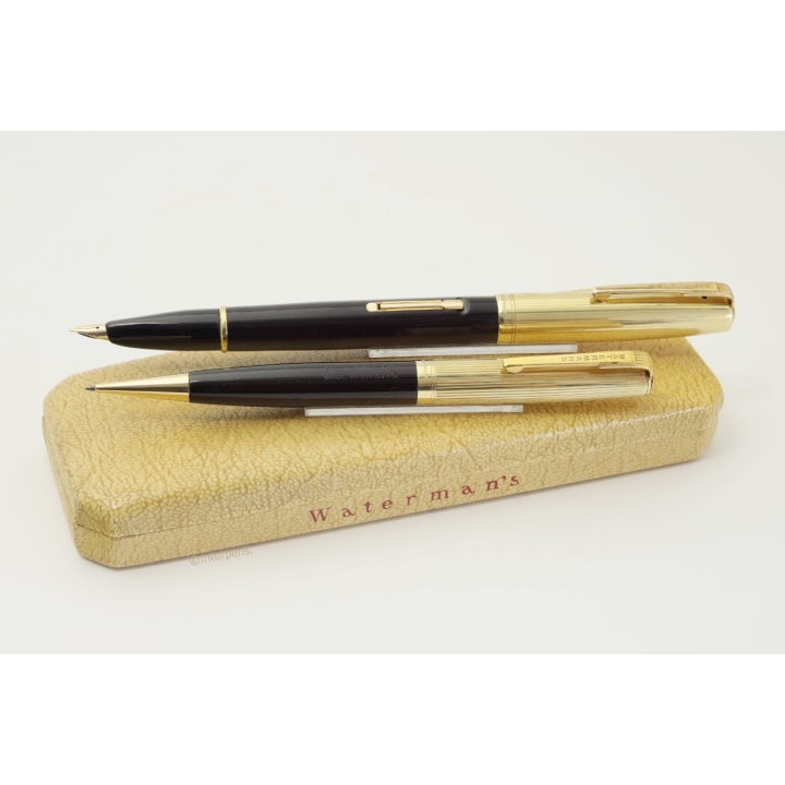 Waterman Taperite Statleigh Set Leverfiller Mechanical Pencil in Box Vintage