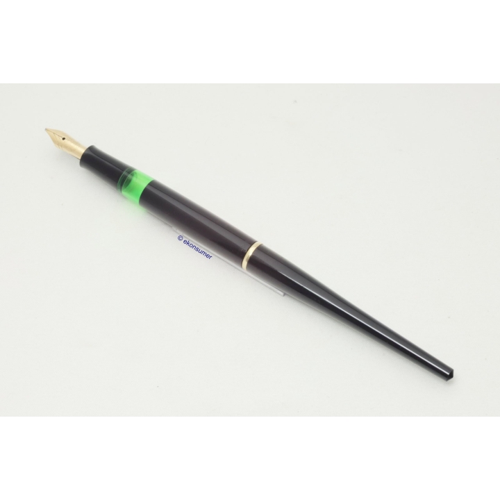 Pelikan 400f Tischfüllhalter 14C OBB Goldfeder Glasstand Milano 1957 Vintage