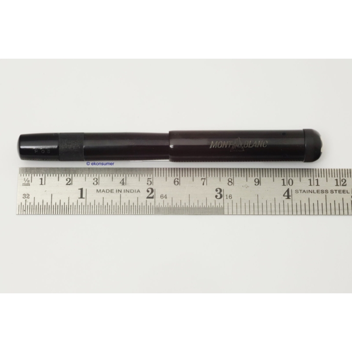 Montblanc No. 2 Stöffhaas Safety Pen 14C OB Gold Nib Hardrubber Ebonite BHR