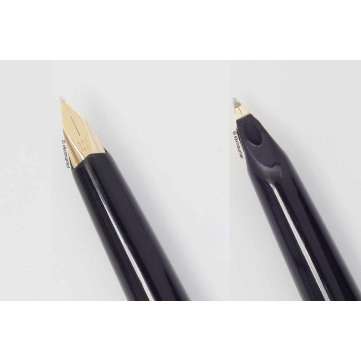 Pelikan P 30 Doublè Streifenguilloche 14C OM um 1973 Patronenfüller Box
