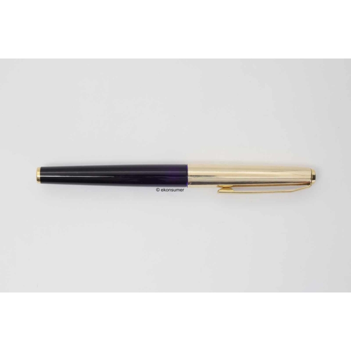 Pelikan P 30 Doublè Streifenguilloche 14C OM um 1973 Patronenfüller Box