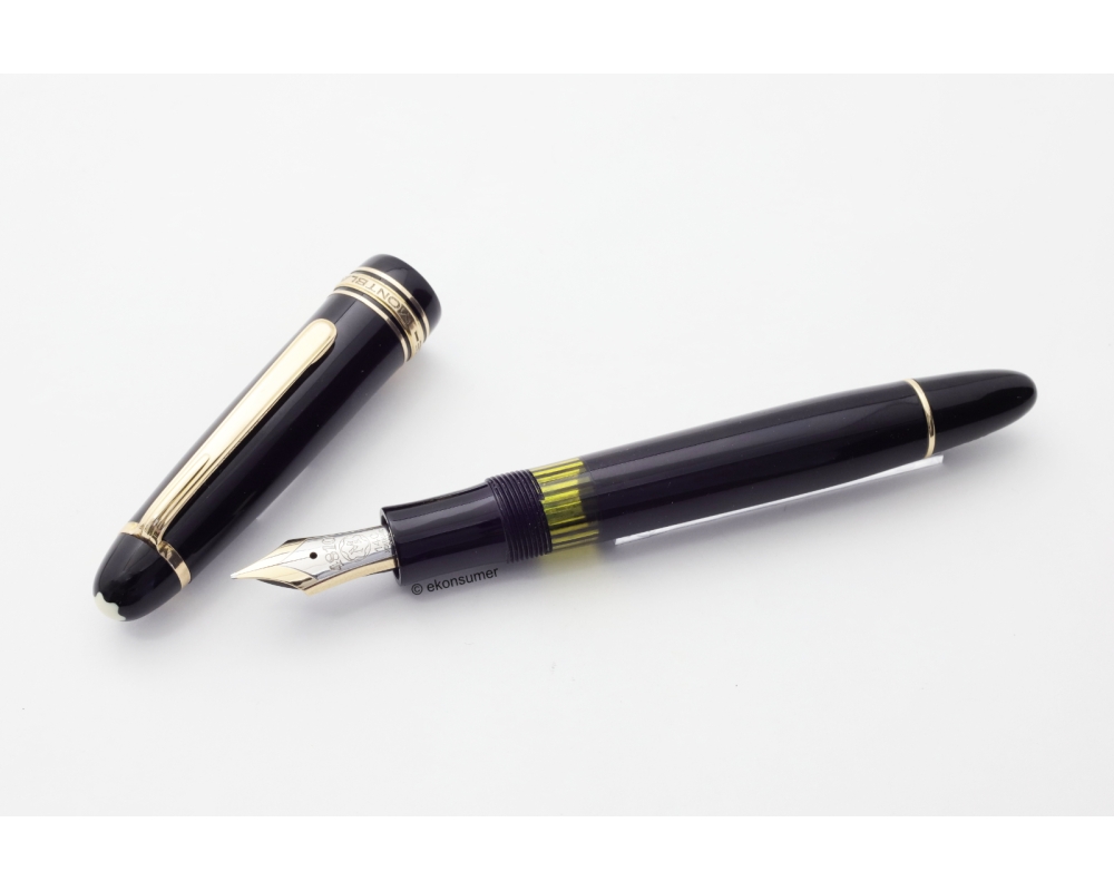 Montblanc Masterpiece 146 Zelluloid Kolbenfüllhalter 14C M Bicolor Goldfeder 1957 Vintage