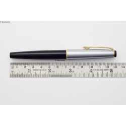 Montblanc O32S Pistonfiller Black Metal-cap 14C OB Gold-nib 1967 Vintage