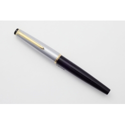 Montblanc O32S Kolbenfüllhalter Schwarz Metallkappe 14C OB Goldfeder 1967 Vinta