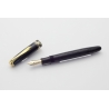 Soennecken 111 Superior Black-Silver Piston Filler 14K BB flex Gold Nib Vintage