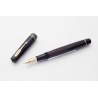 OMAS Extra Lucens Medium Size Black Transparent 14K F flex Hearthole-nib Vintage