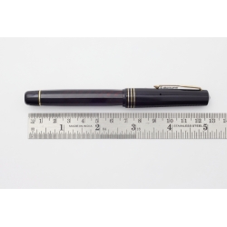 OMAS Extra Lucens Medium Size Black Transparent 14K F flex Hearthole-nib Vintage