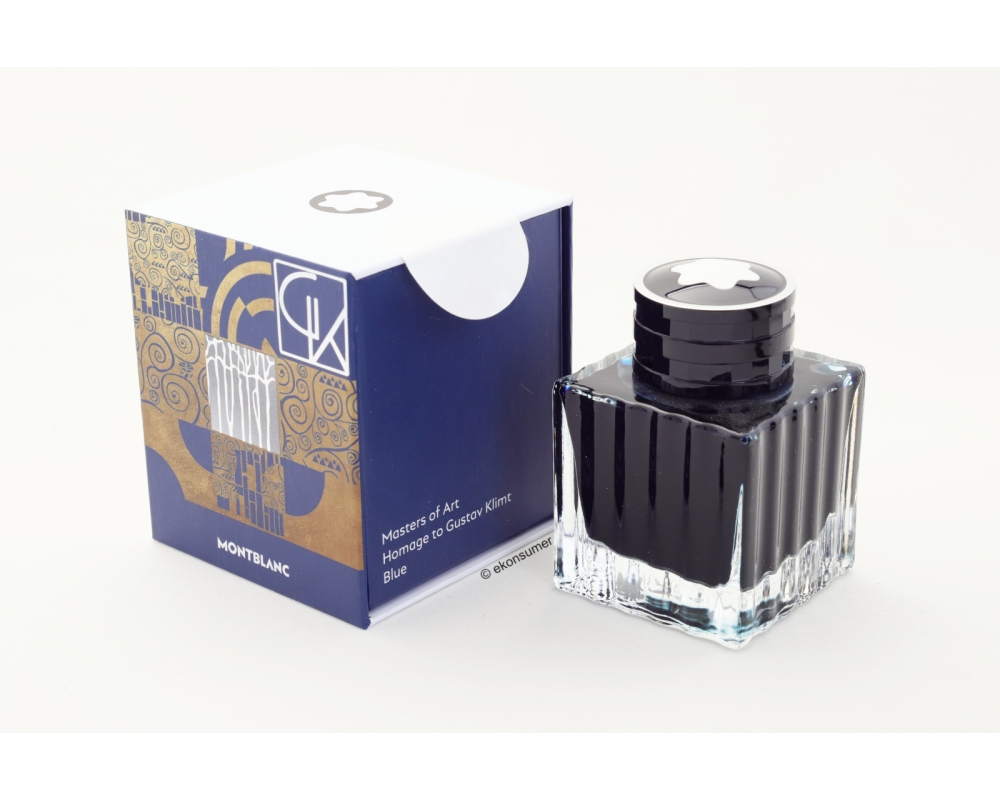 Montblanc Gustav Klimt Masters of Art Ink Blue 50ml Inkwell Box New