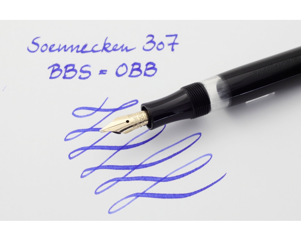 Soennecken 307 Black Pistopn-filler flex 14K OBB Gold-nib Vintage