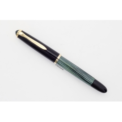 Pelikan 400NN Green striped 14C M flex Gold-nib Piston filler 1957 Vintage