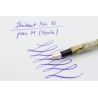 Student Nr.10 Black & Pearl Puschbutton-filler 14ct. M Bock-Gold-nib 1935 Box Vintage