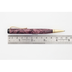 Soennecken 125 Drehbleistift 1,18 mm Zelluloid Rot-marmoriert 1940 Vintage