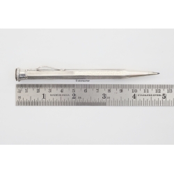Art Deco Mechanical Pencil 830 Silver 1.18 mm Lead Guilloche Vintage