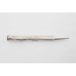 Art Deco Mechanical Pencil 830 Silver 1.18 mm Lead Guilloche Vintage