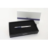 Parker Sonnet Gift Edition Blue Silver 18K M Goldnib Cartrdige-filler Full-Set