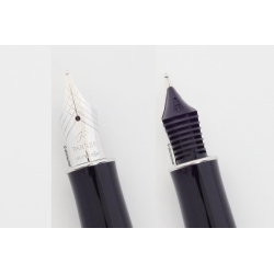 Parker Sonnet Gift Edition Blue Silver 18K M Goldnib Cartrdige-filler Full-Set