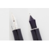 Parker Sonnet Gift Edition Blue Silver 18K M Goldnib Cartrdige-filler Full-Set