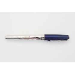 Parker Sonnet Gift Edition Blue Silver 18K M Goldnib Cartrdige-filler Full-Set