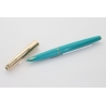 Parker 61 Torqoise Rolled-gold 14C M Goldnib Capillary-filler England Box