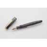 Soennecken 222 Superior Lizard Gray Piston Filler 14K OBB flex Gold-nib Vintage