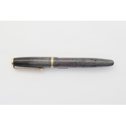 Soennecken 222 Superior Eidechse Grau Kolbenfüllhalter flex 14K OBB Goldfeder Vintage