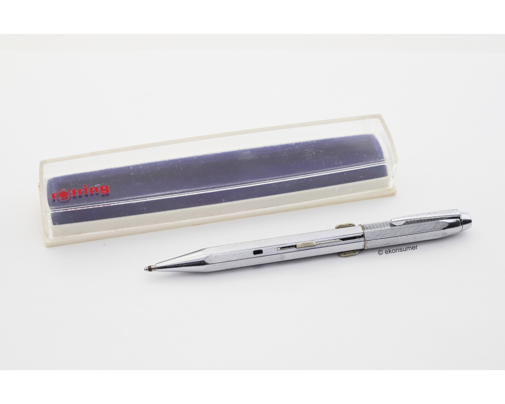 rOtring 0385 Four Color Ballpoint Chrome eight-sided Box