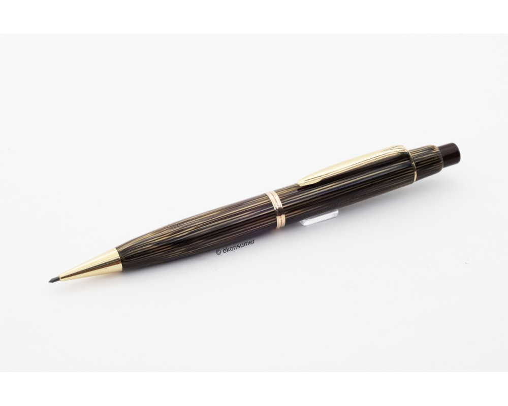Soennecken 33 Druckbleistift 1,18 mm gold-gestreiftes Zelluloid 1955 Vintage - SELTEN!