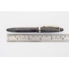 Soennecken 333 Extrar silver-striated Celluloid Piston-filler 14K OBB flex Gold-nib Vintage