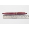 Soennecken 333 Extra rot-gestreiftes Zelluloid Kolbenfüllhalter flex 14K BB Goldfeder Vintage