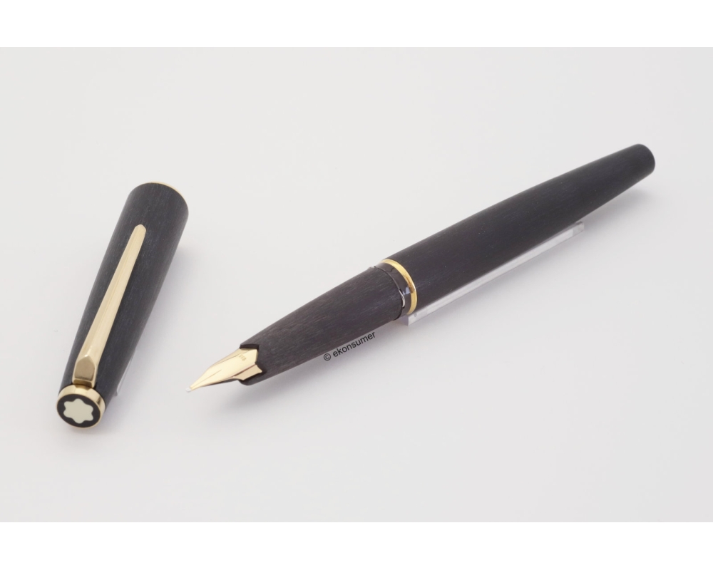 Montblanc 220 Classic Matt-schwarz Kolbenfüllhalter 14C M Goldfeder Vintage